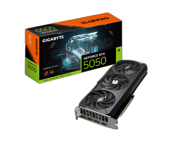 כרטיס מסך Gigabyte GeForce RTX 5050 Gaming OC 8GB 2xDP 2xHDMI